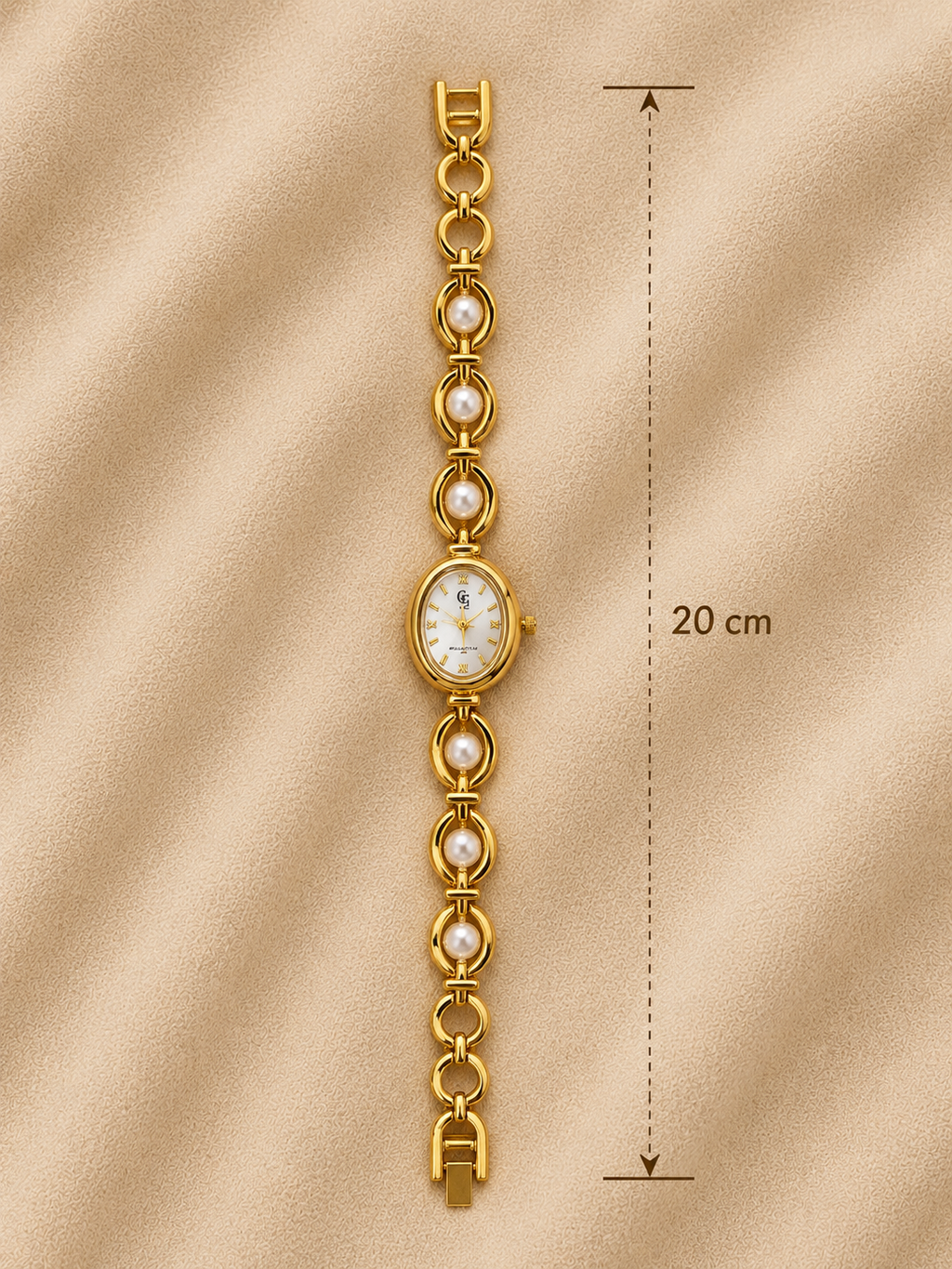 Solange Watch | Gold - White