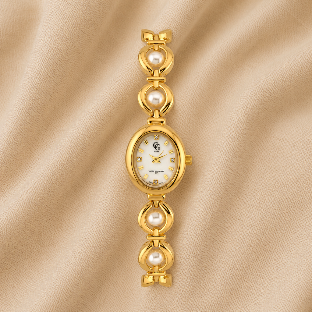 Solange Watch | Gold - White